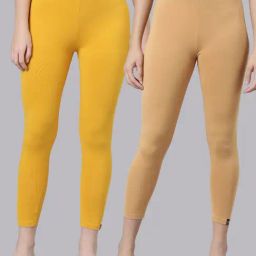 TWIN BIRDS Women Pack Of 2 High Ankle Leggings-image-4
