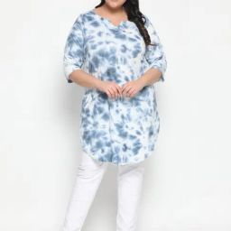 Amydus Blue Tie-Dye Tunic-image-94