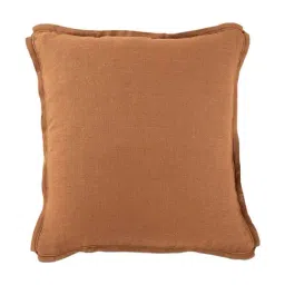 Home4U Brown Linen Dorian Cognac Cushion Cover-image-4