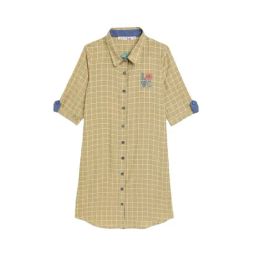 Elle Kids Yellow Checks Dress-image-96