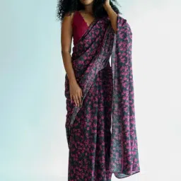 Suta Multicolored Printed Saree Without Blouse-picture-19