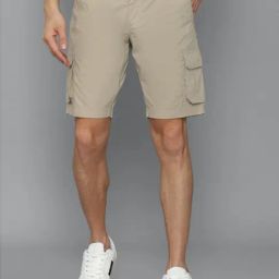 Allen Solly Khaki Cotton Slim Fit Shorts-image-85