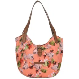 Woodland Pink Printed Medium Hobo Shoulder Bag-21