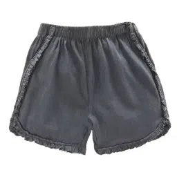 Kiddopanti Kids Grey Solid Shorts-picture-5