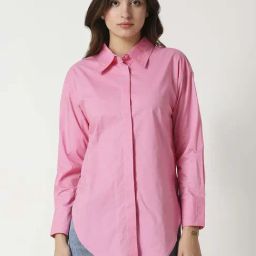 Remanika Pink Cotton Shirt-image-97