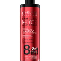 Eveline Cosmetics Keratin Color & Repair Shampoo & Colour Protection 8 in 1 - 400 ml-image-4
