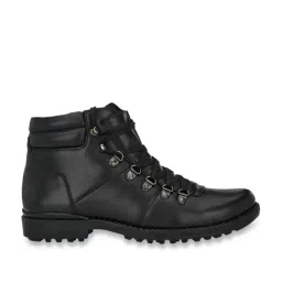 Delize Men's Black Biker Boots-image-35