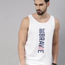 Bushirt White Printed Cotton Vest-picture-32