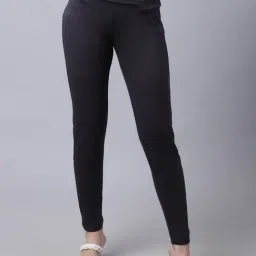 Cantabil Charcoal Regular Fit Mid Rise Jeggings-picture-15