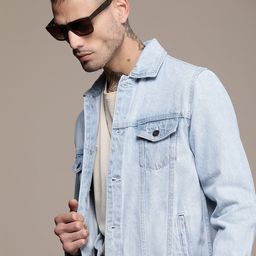 WROGN Washed Pure Cotton Denim Jacket-19