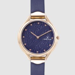 Daniel Klein Women Blue Leather Analogue Watch DK.1.12268-3-picture-5