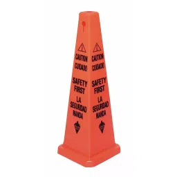 TOUGH GUY Traffic Cone Polypropylene 26x10 9/10x10 9/10 inch Nominal Sign Size, 6VKR2-image-84