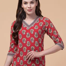 Hive91 Floral Print Ethnic Top-picture-39