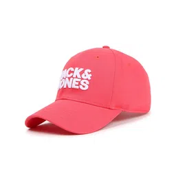 Jack & Jones Men Pink & White Baseball Cap-16