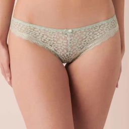 La Vie En Rose Green Lace Work Panty-image-93