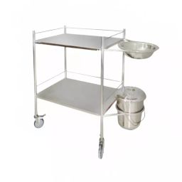 JE HOSPI 1120 mm x 495 mm x 900 mm Stainless Steel Dressing Trolley JHE-068-image-25