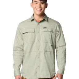Columbia Mens Green Landroamer Twill Shirt-image-7