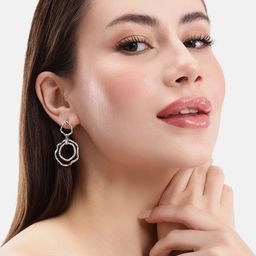 DressBerry Hexagon Drop Earrings-image-80