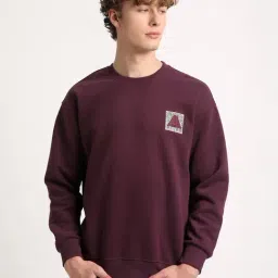 The Bear House Purple Cotton Regular Fit Printed Sweatshirt-picture-37
