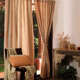 Peepul Tree Ivory Linen Pure Cotton Marigold Collection Door Curtain-36