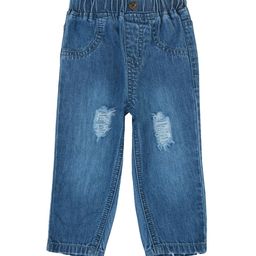 GJ baby Girls Slim Fit Low Distressed Jeans-43