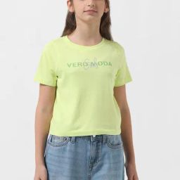 VERO MODA GIRL Green Printed T-Shirt-picture-6