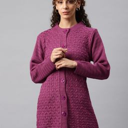 One Femme Women Solid Woollen Longeline Sweater-picture-19
