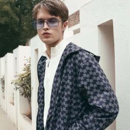 Rare Rabbit Navy Boxy Fit Print Jacket-image-17