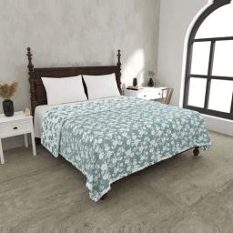 JaipurFabric Persian Green Mulmul Cotton 150 GSM Reversible Ac Dohar-image-63