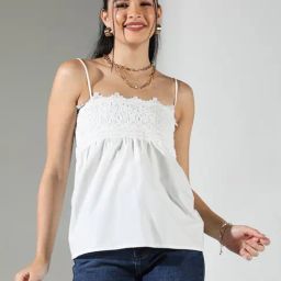 showoffff Showoff White Cotton Regular Fit Top-picture-27