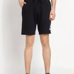 Adidas Black Regular Fit Logo Printed Sports Shorts-picture-32