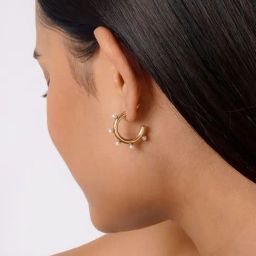 Joker & Witch Lagune Pearl Gold Earrings for Women-26