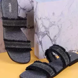 Metro Women's Black Casual Sandals-picture-45