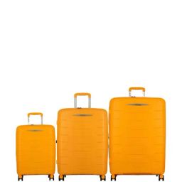 Jump Furano 2 Orange 8 Wheels Large Hard Cabin Trolley Bag Set of 3-46