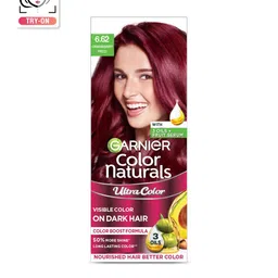 Garnier Color Naturals Ultracolor Nourished Hair Color 55ml+50g - Cranberry Red 6.62-28