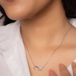 Silberry 925 Sterling Silver Infinity Glow Necklace-image-18