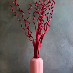 WEAVING HOMES Red Spiral Flower Bunch-21