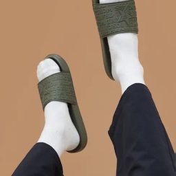 Forca by Lifestyle Men's Olive Slides-34