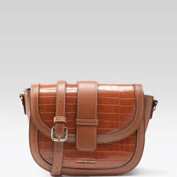 Van Heusen Croc-Textured Sling Bag-37