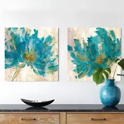 Art Street Blue Synthetic Wood Wall Art For Home D¿cor-image-98