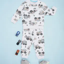 Pantaloons Baby Boys Grey Cotton Printed Clothing Sets-image-20