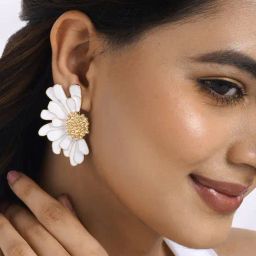 Joker & Witch Lolanthe White Earrings for Women-34