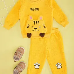 Pantaloons Baby Boys Yellow Polyester Solid Clothing Sets-image-25
