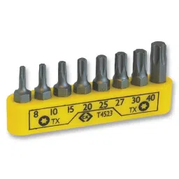 CK TOOLS BIT SET, TORX SCREWS, 8PC, T4523-45
