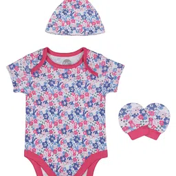 mothercare Infant Baby Multicoloured Printed Bodysuit with Beanie & Socks-image-53