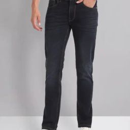 AD by Arvind Dark Blue Lightly Washed Skinny Fit Jeans-image-25