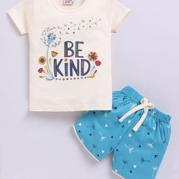 Universal Stars Girls Printed Pure Cotton T-shirt with Shorts-image-94