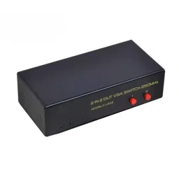 Techut VGA Switch 2 Input 2 Output 1920x1440 Pixels DC 9 V 250 MHz, Black-17