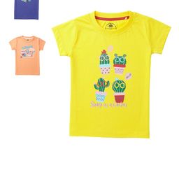 Cub McPaws Girls Pack Of 3 Printed Cotton T-shirt-image-93