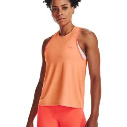 UNDER ARMOUR Orange Logo Print Sports Tank Top-image-71